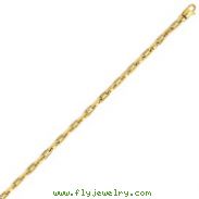 14K Yellow Gold 3.25mm Polished Fancy Link Bracelet