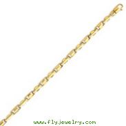 14K Yellow Gold 3.75mm Polished Fancy Link Bracelet