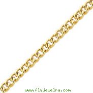 14K Yellow Gold 4.5mm Fancy Curb Link Bracelet