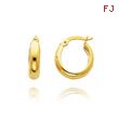 14K Yellow Gold 4mm Classic Hoops