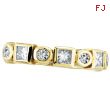 14K Yellow Gold .69ct Diamond Fashion Bezel Set Ring