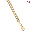 14K Yellow Gold 7 Inch Solid Bracelet