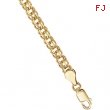 14K Yellow Gold 7 Inch Solid Small Charm Bracelet