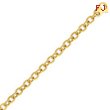 14K Yellow Gold 7.5mm Polished Fancy Link Bracelet
