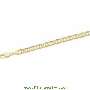 14K Yellow Gold 8.5 Inch Anchor Chain Bracelet