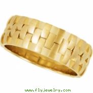 14K Yellow Gold Bridal Duo Band