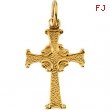 14K Yellow Gold Childs Cross Pendant