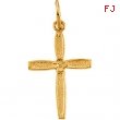 14K Yellow Gold Childs Cross Pendant