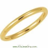 14K Yellow Gold Comfort Fit Band