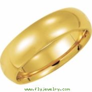 14K Yellow Gold Comfort Fit Band