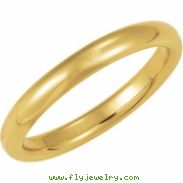 14K Yellow Gold Comfort Fit Band