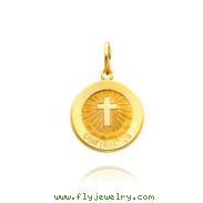 14K Yellow Gold Confirmation Medal
