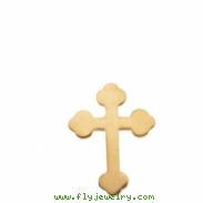 14K Yellow Gold Cross Lapel Pin