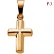 14K Yellow Gold Cross Pendant