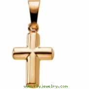 14K Yellow Gold Cross Pendant