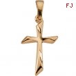 14K Yellow Gold Cross Pendant