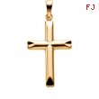 14K Yellow Gold Cross Pendant