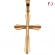 14K Yellow Gold Cross Pendant