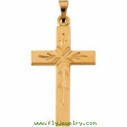 14K Yellow Gold Cross Pendant