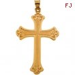 14K Yellow Gold Cross Pendant