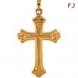 14K Yellow Gold Cross Pendant