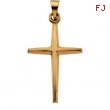 14K Yellow Gold Cross Pendant