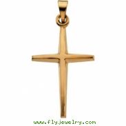 14K Yellow Gold Cross Pendant