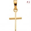 14K Yellow Gold Cross Pendant