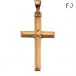 14K Yellow Gold Cross Pendant