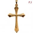 14K Yellow Gold Cross Pendant