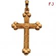 14K Yellow Gold Cross Pendant