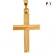 14K Yellow Gold Cross Pendant