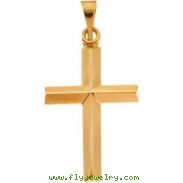 14K Yellow Gold Cross Pendant