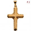 14K Yellow Gold Cross Pendant