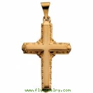 14K Yellow Gold Cross Pendant