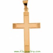 14K Yellow Gold Cross Pendant