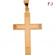 14K Yellow Gold Cross Pendant