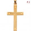 14K Yellow Gold Cross Pendant