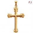 14K Yellow Gold Cross Pendant