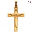 14K Yellow Gold Cross Pendant