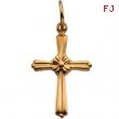 14K Yellow Gold Cross Pendant