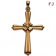 14K Yellow Gold Cross Pendant