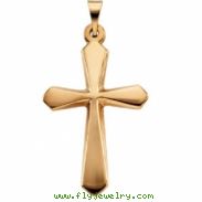 14K Yellow Gold Cross Pendant