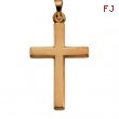 14K Yellow Gold Cross Pendant