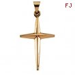 14K Yellow Gold Cross Pendant