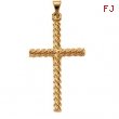 14K Yellow Gold Cross Pendant