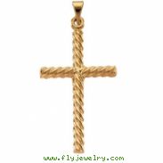 14K Yellow Gold Cross Pendant