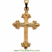 14K Yellow Gold Cross Pendant