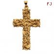 14K Yellow Gold Cross Pendant