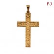 14K Yellow Gold Cross Pendant